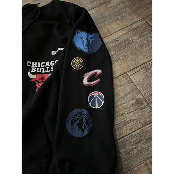 Ultra Game Men's Black NBA Team Logos Pullover Hoodie Size Medium - Picture 4 of 10